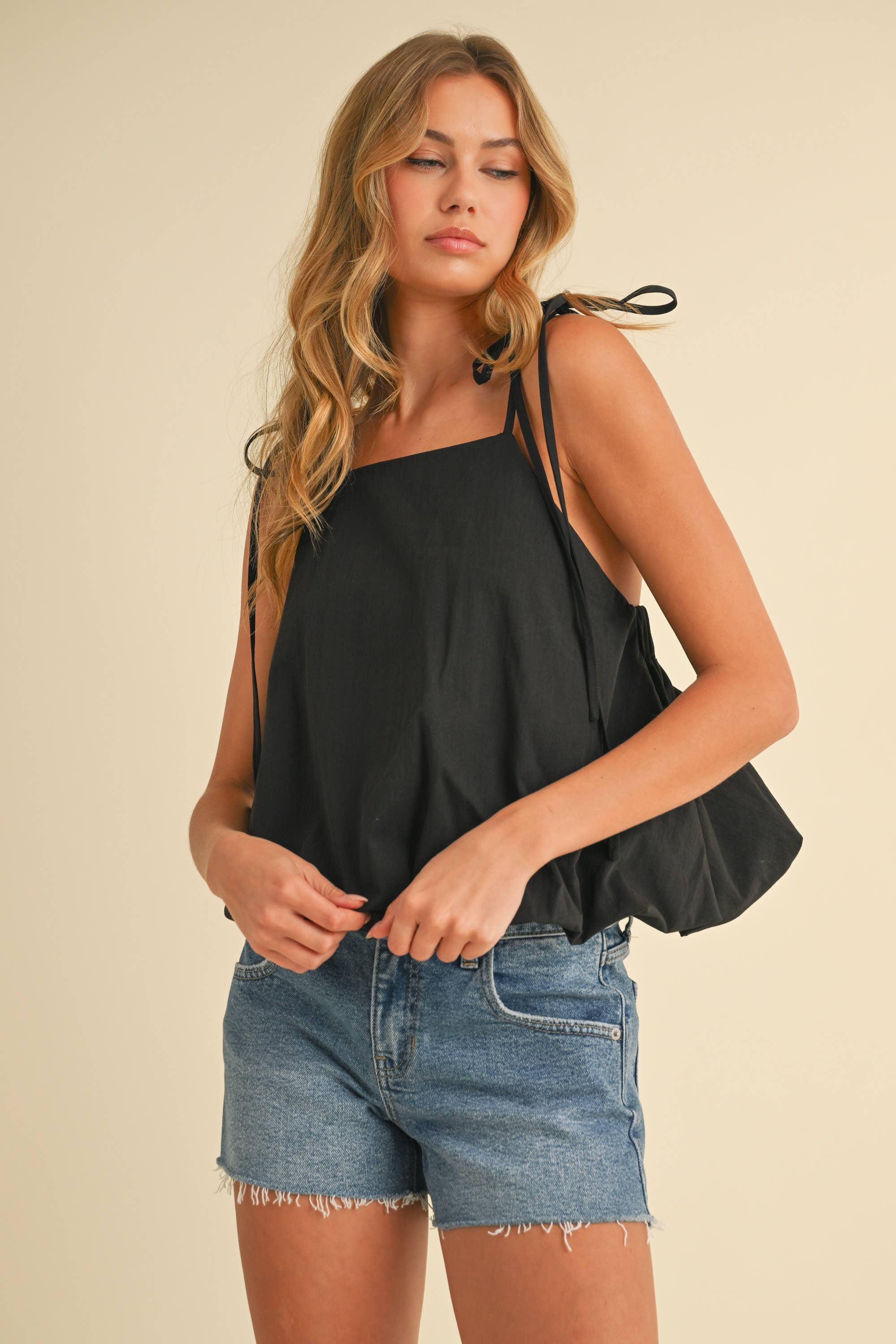 Nova Bubble Hem Tank FINAL SALE