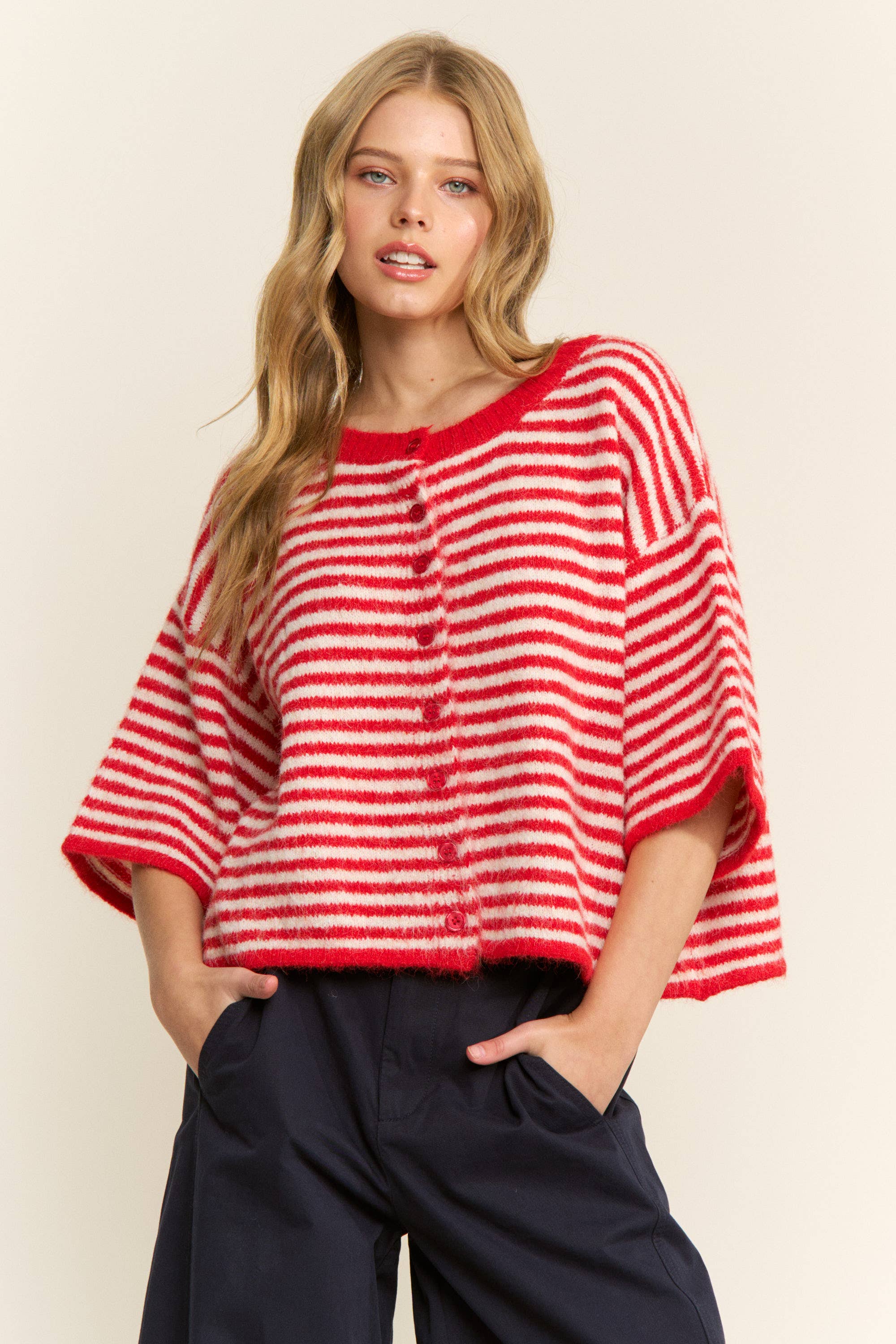 Lou Short Sleeve Cardigan FINAL SALE
