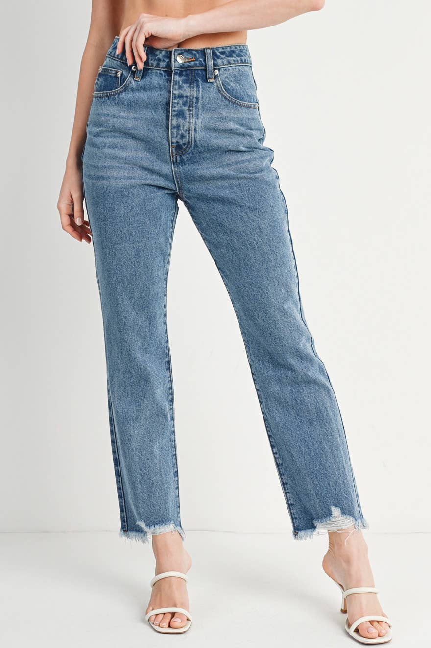 Max High Rise Straight Leg Denim