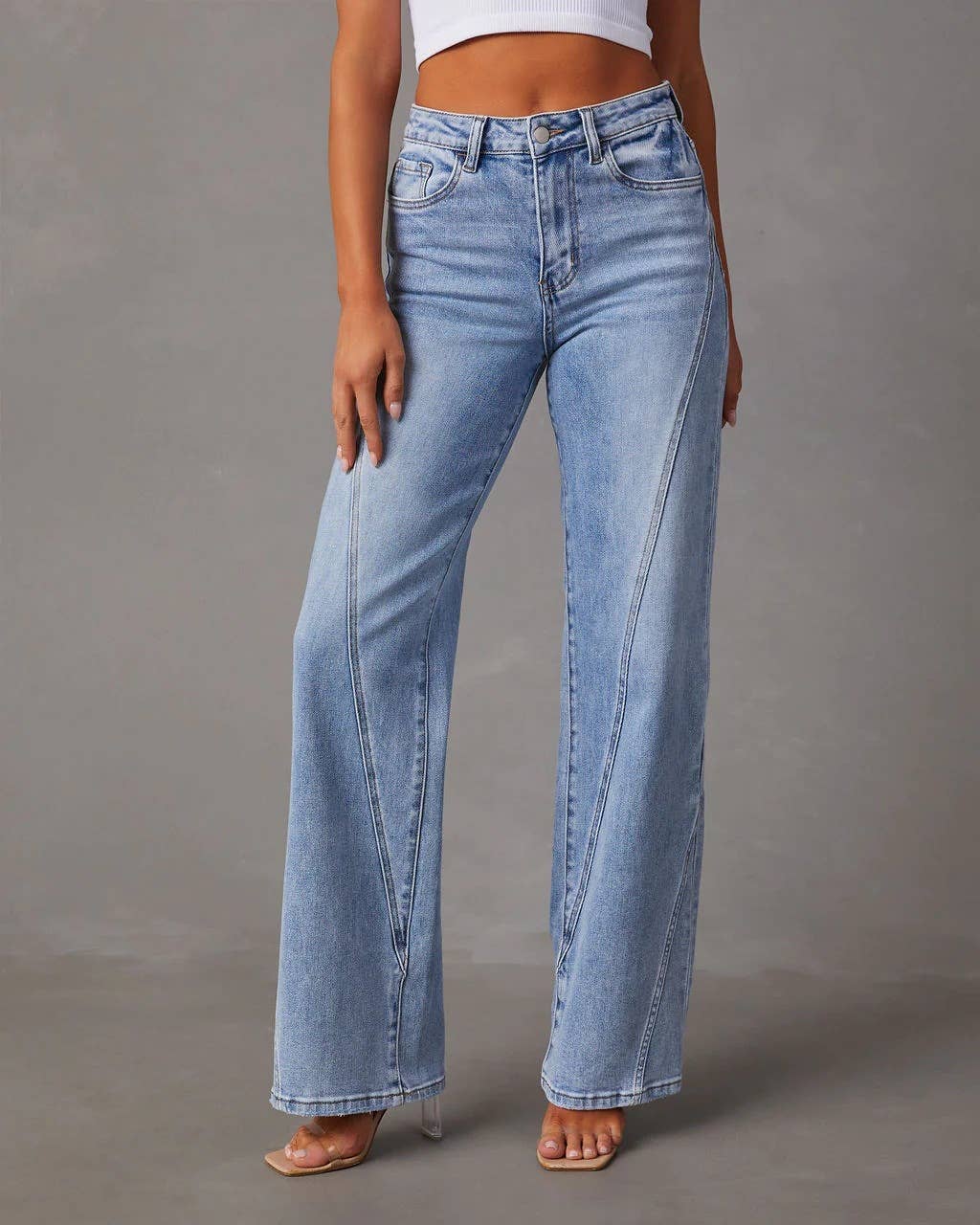Arden Relaxed Fit Seam Detail Denim