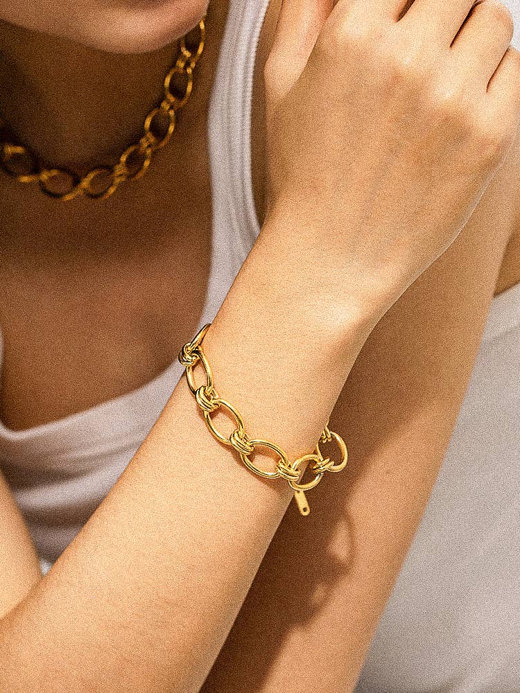Tila 18K Gold Bold Chain Bracelet