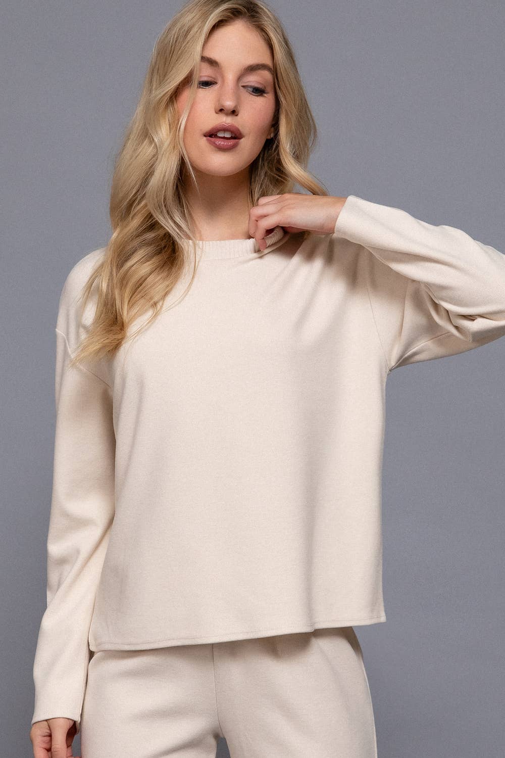 Reid Long Sleeve Soft Knit Top FINAL SALE