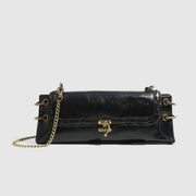 Delaney Bronze Lock & Chain Bag