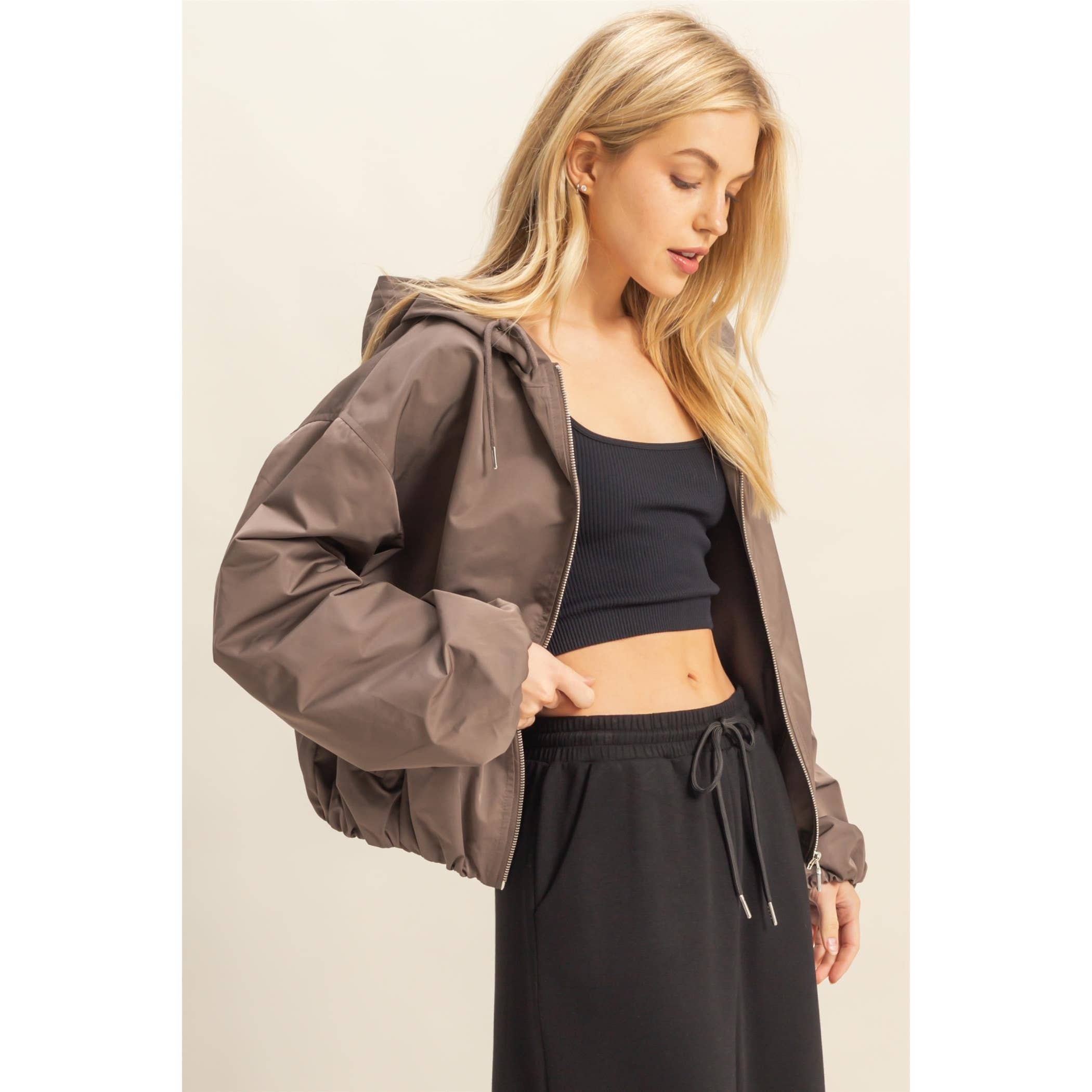 Sabrina Hooded Zip-Up Jacket