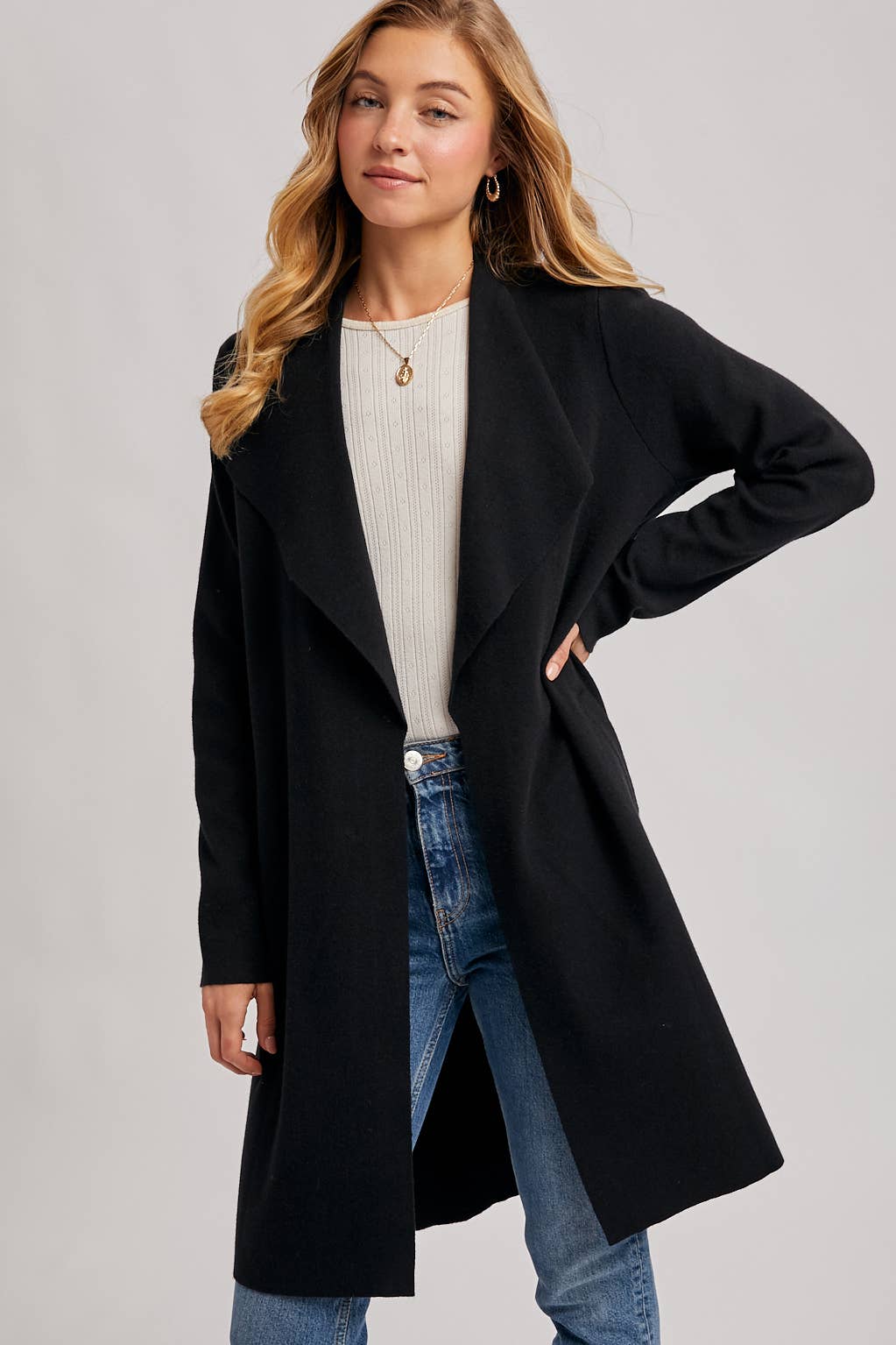 Mona Longline Knit Cardigan