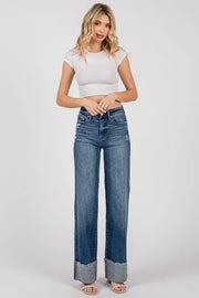 Sarah High Rise Loose Straight with Cuff