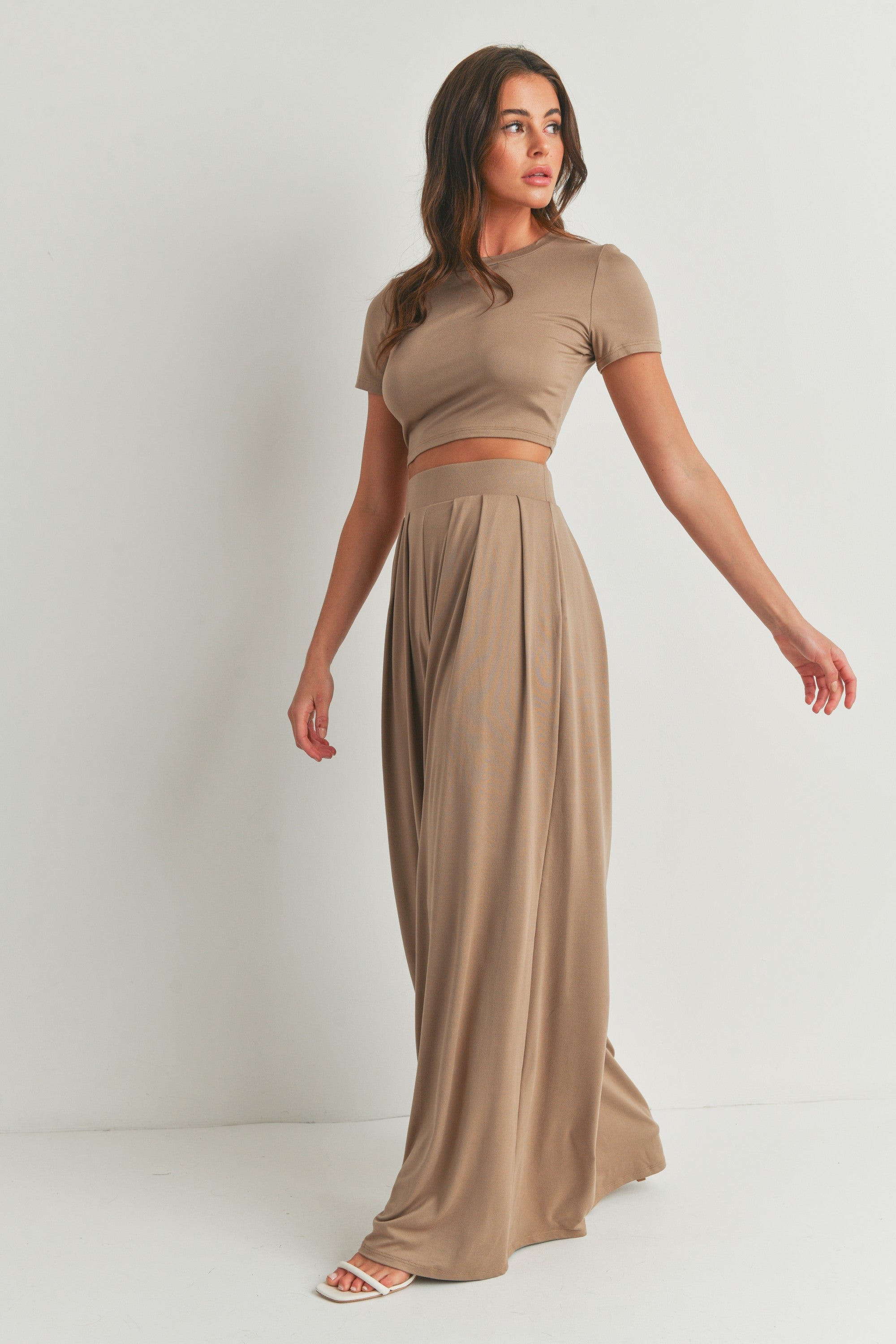 Jagger Wide Leg Short Sleeve Set FINAL SALE